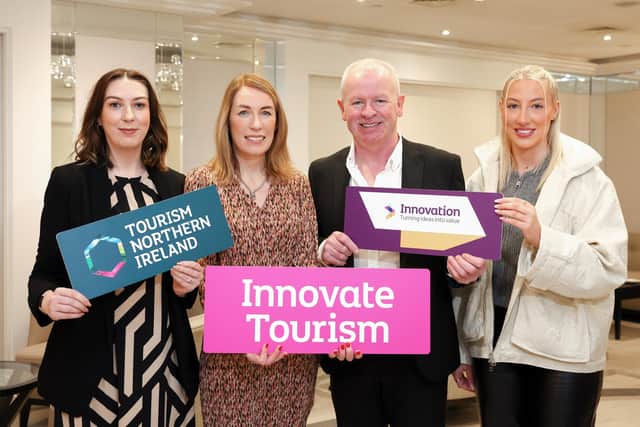 Claire Bacon, Titanic Belfast, Eimear Callaghan, Tourism NI, Paul O’Callaghan, Innovate NI manager and Anna Lindsay, Titanic Distillers