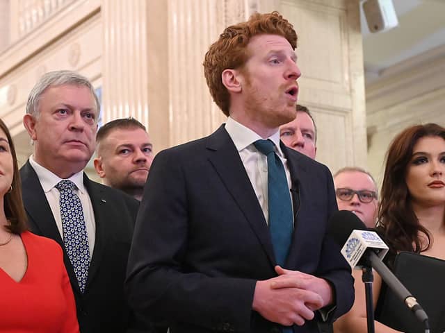 SDLP’s leader of the Opposition, Matthew O’Toole, said 100 days after the resumption of Stormont that it was now time for delivery in tackling deteriorating public services and financial challenges