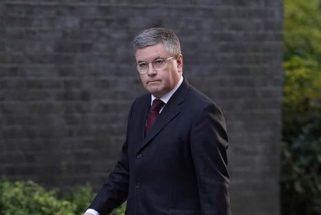 Secretary of State for Wales, Sir Robert Buckland arrives for a cabinet meeting at 10 Downing Street, London. Picture date: Tuesday October 11, 2022.