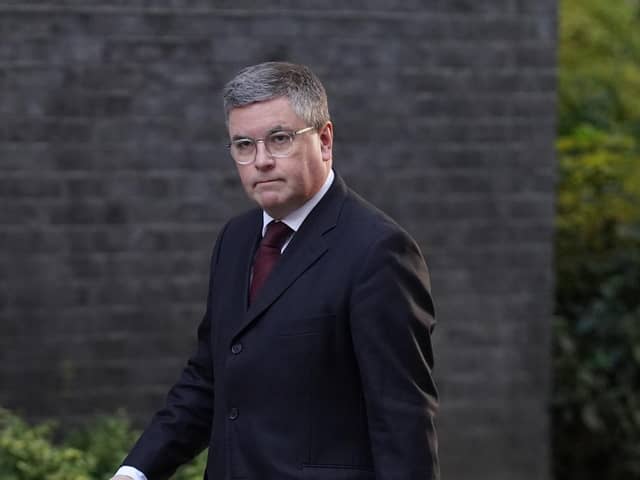 Secretary of State for Wales, Sir Robert Buckland arrives for a cabinet meeting at 10 Downing Street, London. Picture date: Tuesday October 11, 2022.