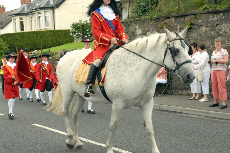 'King William of Orange' leads the 12th of July celebrations in Dungannon