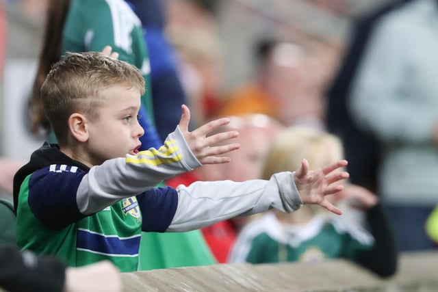 It's fair to say Northern Ireland fans weren't impressed with the referee's performance - including this young fan!