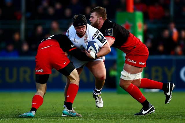 Former Ulster prop Kyle McCall scored a try as Ballynahinch sealed a bonus point victory over UCD. (Photo by Jordan Mansfield/Getty Images)