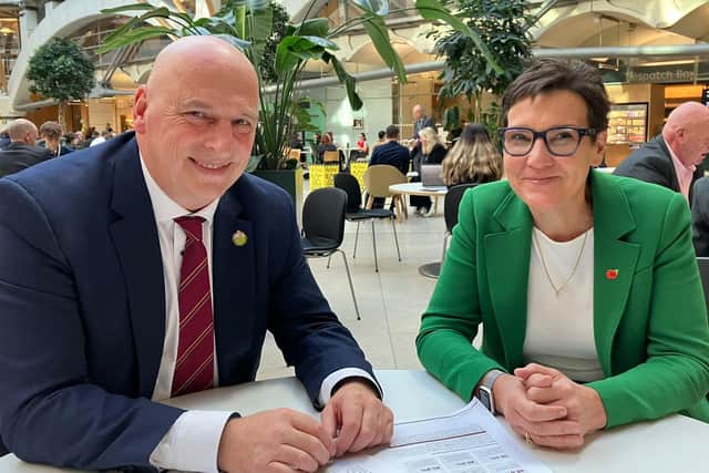In Westminster yesterday, Ulster Famers' Union president John McLenaghan met with Northern Ireland Affairs Select Committee chair, MP Tonia Antoniazzi, while lobbying politicians over the autumn budget.