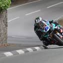 Michael Dunlop (MD Racing Yamaha) at Greeba Castle in Supersport TT qualifying at the Isle of Man TT
