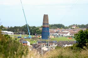The huge Craigyhill bonfire in Larne seen before it was lit on July 11. Do not assume that if every Eleventh Night bonfire in 2024 was free of posters, flags and effigies, kept to a safe size and cleaned up by the organisers criticism of events around the Twelfth would cease. Photo by Jonathan Porter/Press Eye
