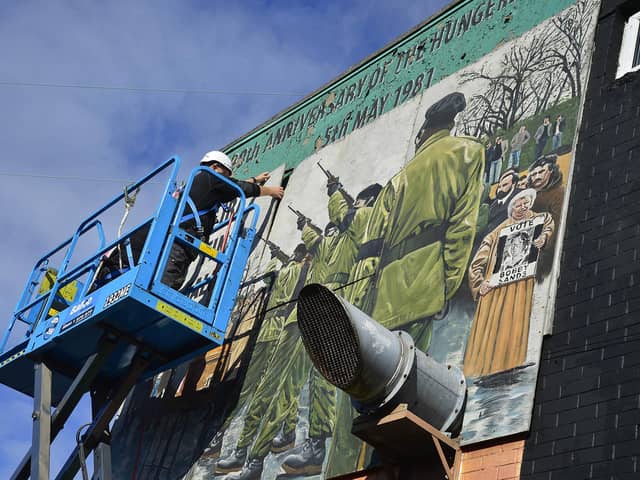 The IRA mural is removed and taken to the Ulster Museum for its ‘Troubles and Beyond' collection