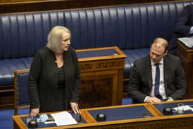 First Minister and Sinn Fein vice president Michelle O’Neill has been urged to ensure the removal of a social media video “targeting” a DUP MLA. The clip posted by Ogra Shinn Fein on Friday shows DUP Pam Cameron appearing to criticise her party colleague Communities Minister Gordon Lyons during a meeting of the Stormont Communities Committee. (File image)