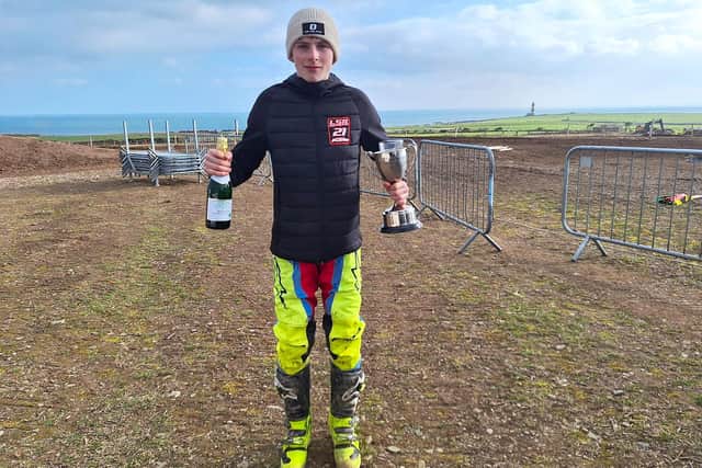 Omagh’s Lewis Spratt made his adult motocross debut at round one of the MRA Ulster championship