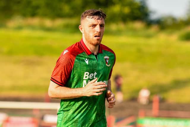 Glentoran defender Ryan Cooney. (Photo by Andrew McCarroll/Pacemaker Press)