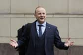 Jamie Bryson attended a meeting with EU diplomats in Dublin to set out the DUP and unionist position, with the endorsement of former leader Jeffrey Donaldson. Pic : Liam McBurney/PA Wire