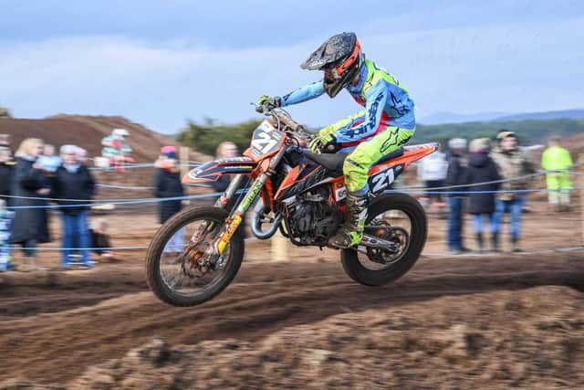Omagh’s Lewis Spratt claimed first overall in the Adult ‘B’ class at Leuchars, round three of the Scottish Championship. Picture: Lewis Spratt Racing