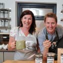 Oscar Woolley and Anne Irwin, founders of Suki Tea Makers in Lisburn, backing global education initiatives for tea growing communities