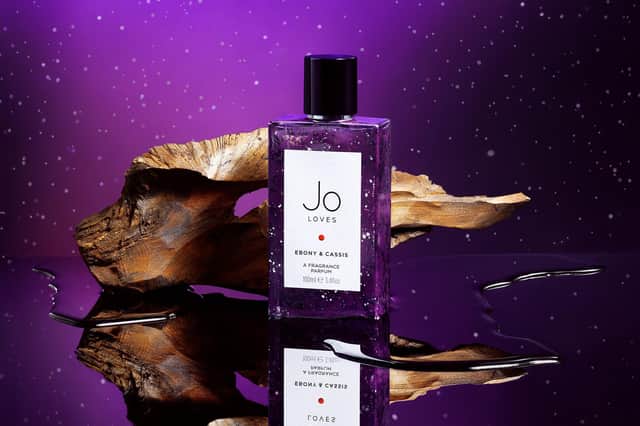 Jo Loves Ebony and Cassis Parfum, £115 for 100ml, available from Jo Loves