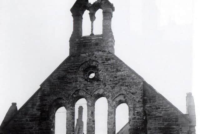 Newington Presbyterian Church after the Blitz of 1941
