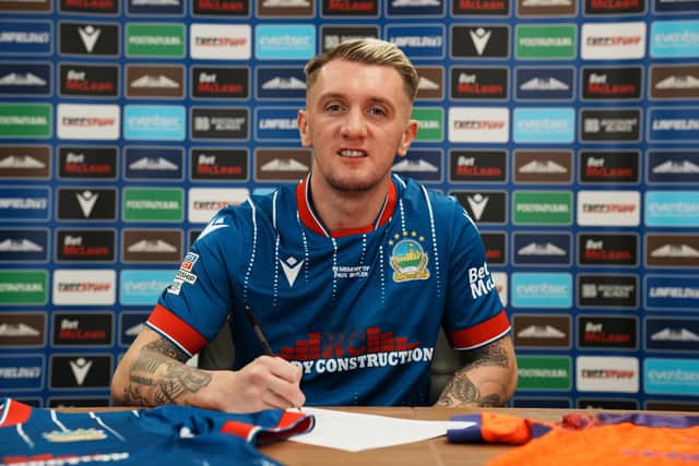 Linfield FC haved signed winger Callumn Morrison from Falkirk for an undisclosed fee. (Photo by Pacemaker Press)
