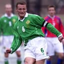 Jim Magilton in action for Northern Ireland. PIC: Pacemaker