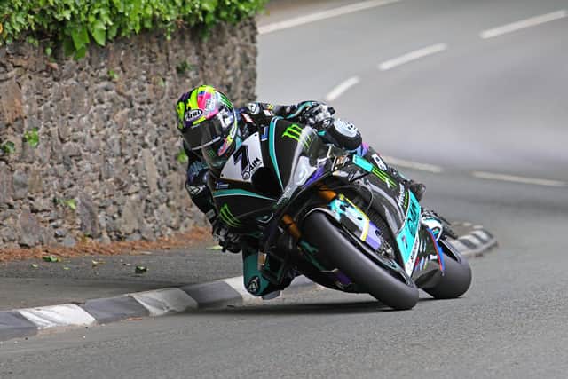 Australian rider Josh Brookes on the FHO Racing BMW in the Milwaukee Senior TT