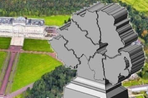 The Northern Ireland Centenary Stone was due to be installed at Stormont in 2021 but was blocked by Sinn Fein.