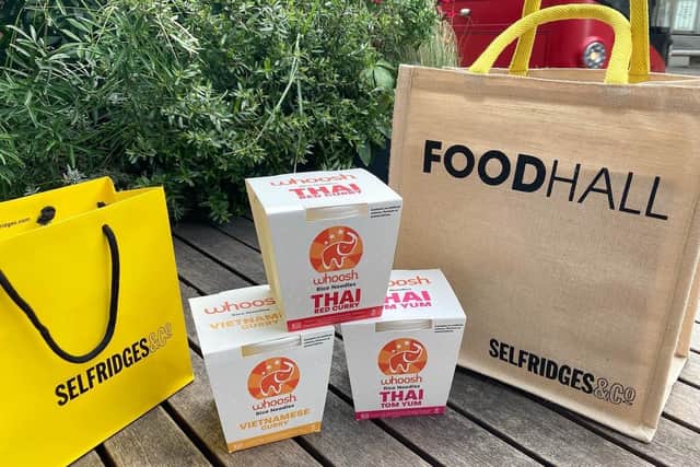 Whoosh’s instant rice noodles from Coleraine are now on sale in Selfridges in London