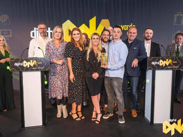 The Allstate NI team at the Digital DNA Awards 2022
