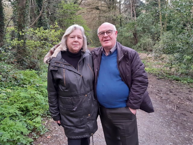 Margaret and Marshal Bogle in Cregagh Glen early on Sunday morning. They told the News Letter they were delighted to attend their first dawn service