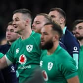 Johnny Sexton and Ireland celebrated a Grand Slam triumph in Dublin on Saturday after victory over England.