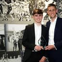 Darren Robinson after collecting Derby County's Scholar of the Year award in 2022. PIC: Derby County