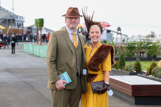 Raymond and Gillian Gilbyrne pictured at the Ladbrokes Festival of Racing at Down Royal Racecourse.