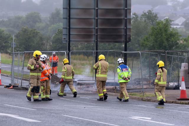 Templepatrick Crash Northern Ireland traffic: One person rushed to hospital after gas ...