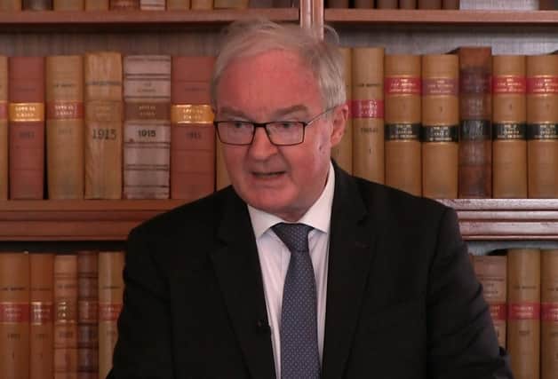 Former Lord Chief Justice Sir Declan Morgan