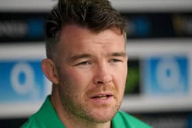 Ireland captain Peter O'Mahony during a press conference at Twickenham Stadium, London. PIC: Adam Davy/PA Wire.