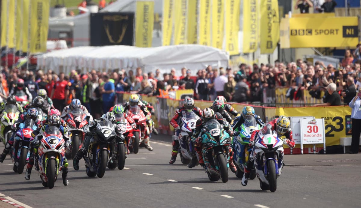 Celebrations as North West 200 motorcyle race saved from oblivion by benefactor