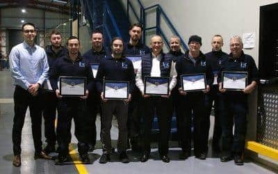 Vehicle conversion specialist, TBC Conversions (TBC), has recognised 10 staff members of its 90-strong workforce for their long service within the company