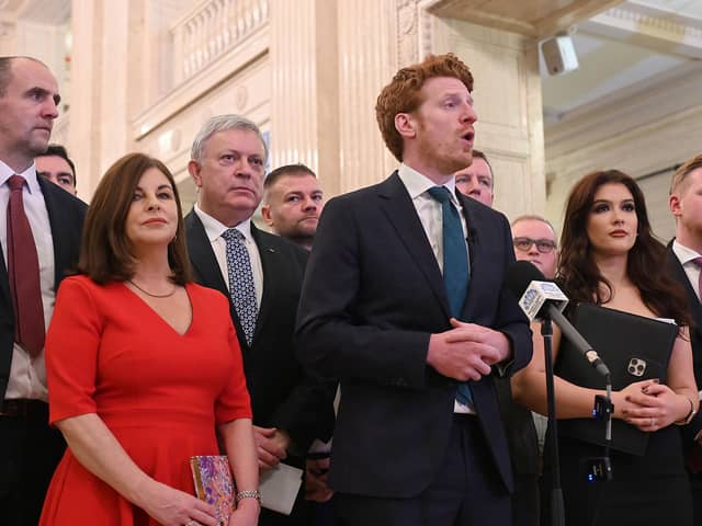 The SDLP's Stormont leader Matthew O'Toole is now the leader of the Official Opposition.