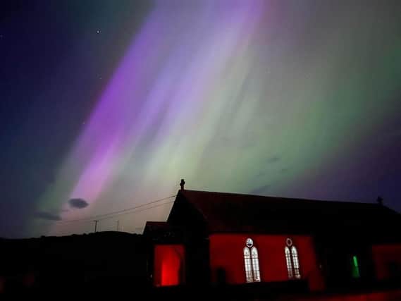 The Northern Light over St John's Point on Fiday May 10 supplied by Caoimhe McGuinness