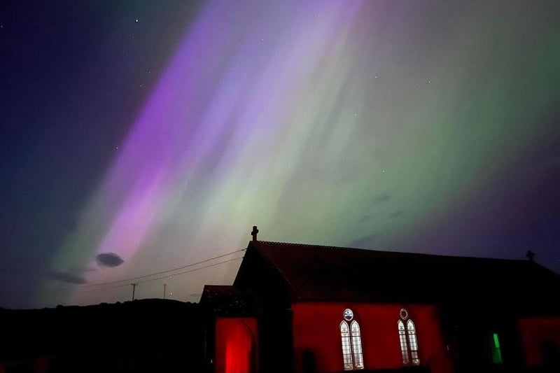 The Northern Light over St John's Point on Fiday May 10 supplied by Caoimhe McGuinness