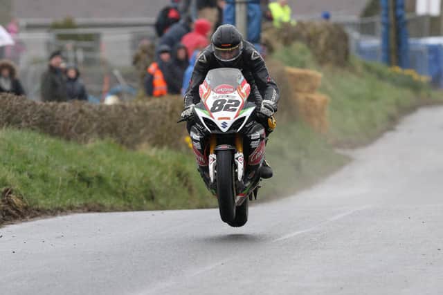 Republic of Ireland rider Derek Sheils won the feature Superbike race at the Mid-Antrim 150 in testing conditions in 2016.