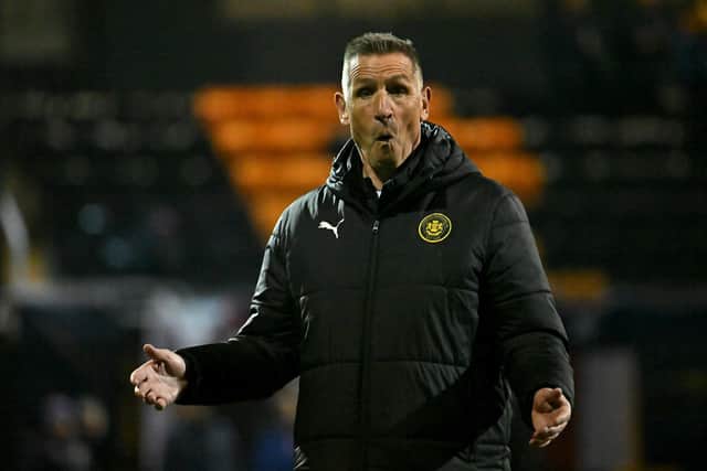 Carrick Rangers manager Stephen Baxter. (Photo by Stephen Hamilton/Inpho)