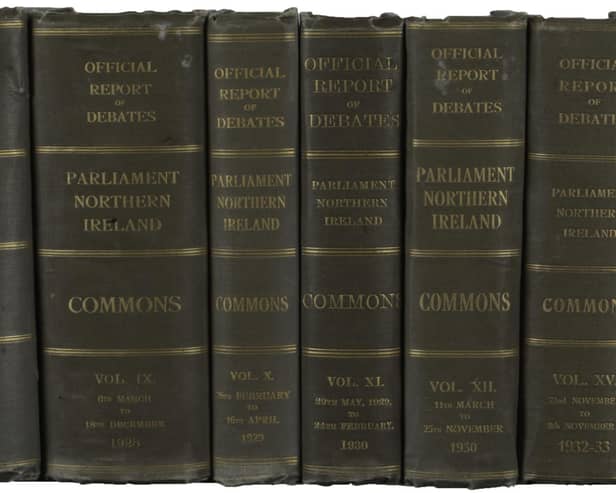 Northern Ireland Parliament debates volumes - Ross's Auctions