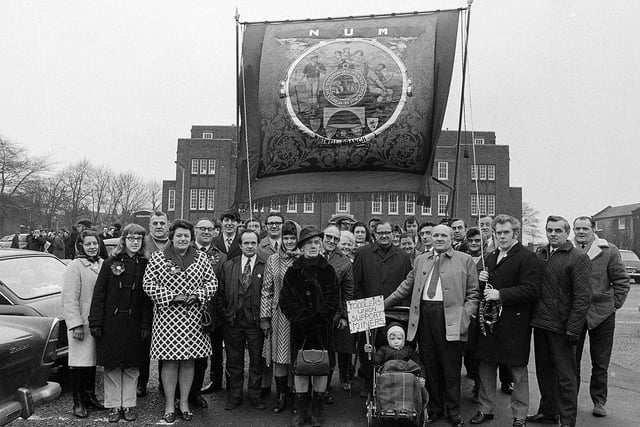 Chesterfield hosted a demonstration in 1972 in support of Derbyshire miners who were on strike. The national protest over pay sparked a three-day week in offices as businesses attempted to conserve electricity.