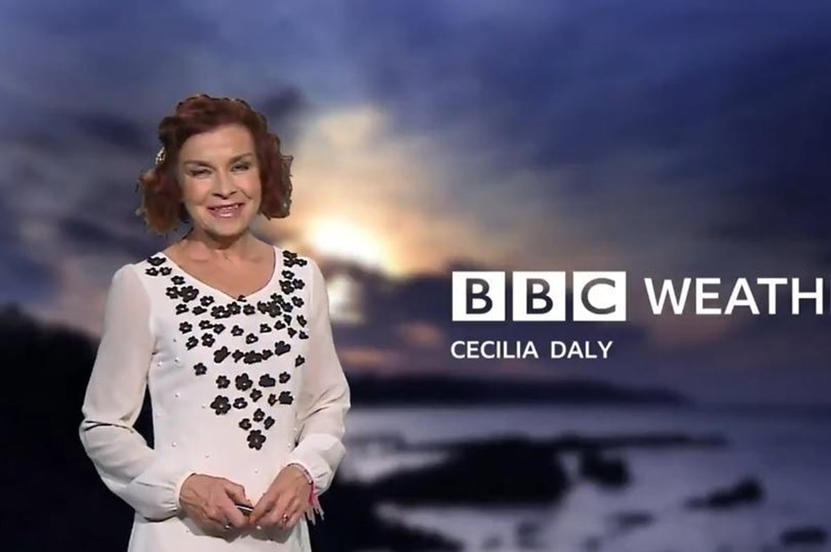 Cecilia proves the ultimate pro as alarm rings during weather report causing embarrassment