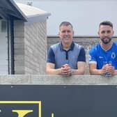 Chris Hegarty (right) re-joined Dungannon Swifts in the summer transfer window