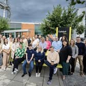 Catalyst team celebrate after being recognised as one of the leading start-up hubs in Europe in a special report produced by the Financial Times, tech news platform Sifted and data provider Statista