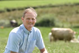 UFU President David Brown on his farm in Fermanagh. He has warned that The Windsor Framework does not resolve the pending "devastating effects" of disruption in the supply of veterinary medicines to NI. Picture: Cliff Donaldson