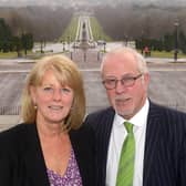 Colin and Wendy Parry (parents of Tim Parry) pictured at Stormont in Belfast. The 12-year-old boy was  killed by an IRA bomb in Warrington in 1993. Photo: Colm Lenaghan/Pacemaker