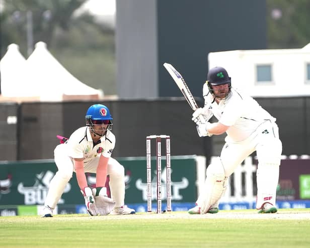 Ireland's Paul Stirling hit 52 against Afghanistan. Credit: ACB