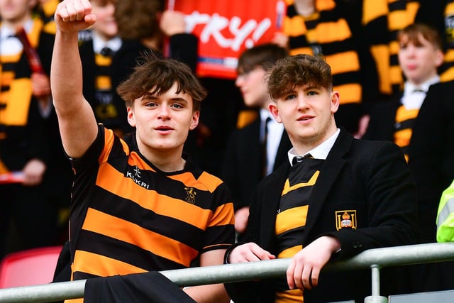 Two RBAI fans in fine form ahead of their school taking on Campbell College