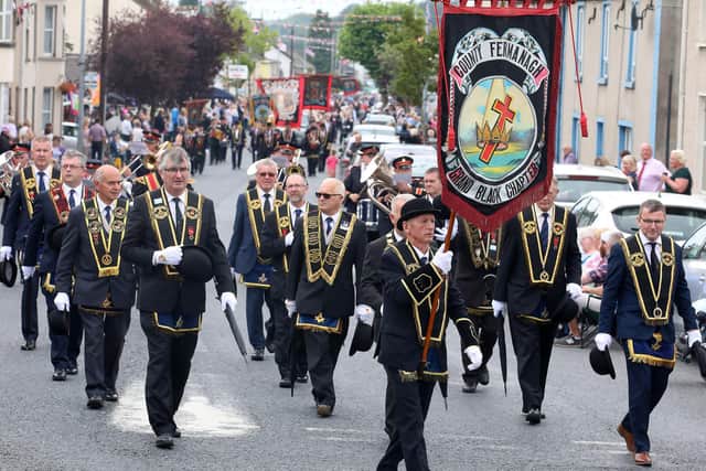 The parade was held in Brookeborough in 2019, and is due to return there on Saturday. Photo: John McVitty