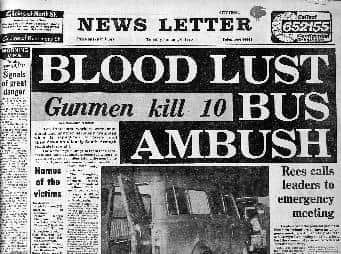 How the News Letter report the Kingsmills Massacre the day after it happened.